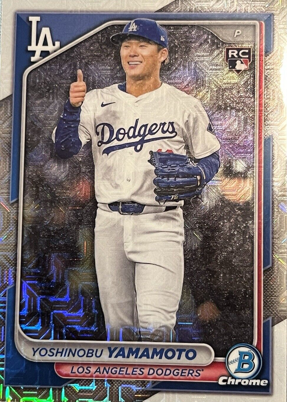 Yoshinobu Yamamoto 2024 Bowman Chrome Mega Box #73 Image